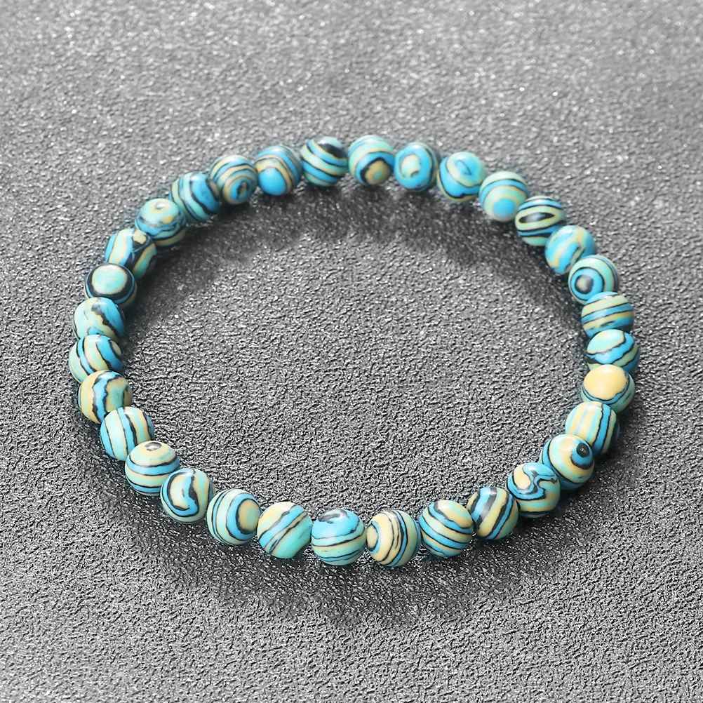 Jace - Blå Malachit Natursten Armband