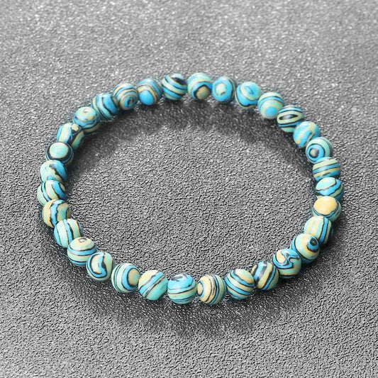 Jace - Blå Malachit Natursten Armband